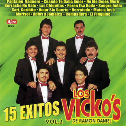 15 Exitos Los Vickos, vol. 2 Cover Art Blurred Background