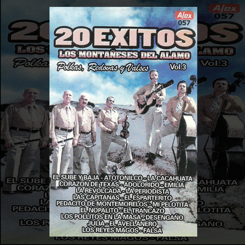 20 Exitos Polkas, Redovas, Valses, vol. 3 Cover Art Blurred Background