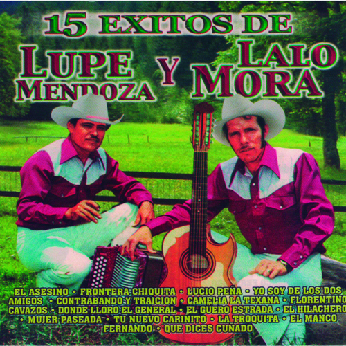 Lupe Mendoza y Lalo Mora 15 Exitos, vol. 1 Cover Art Blurred Background