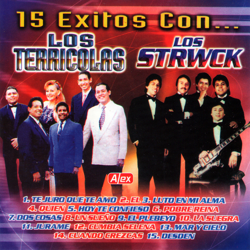 15 Exitos Los Terricolas / Los Strwck Cover Art Blurred Background