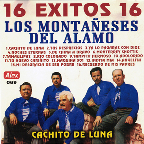 16 Exitos Los Montañeses del Alamo Cover Art Blurred Background