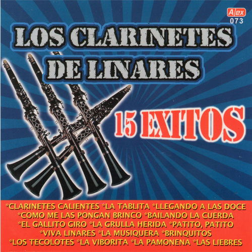 15 éxitos de Los Clarinetes de Linares Cover Art Blurred Background