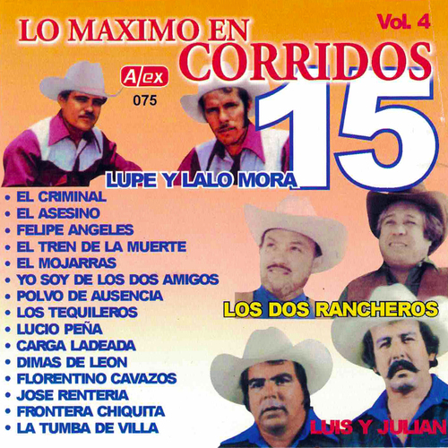 Lo Máxmo en Corridos, vol. 4 Cover Art Blurred Background