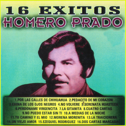 16 Exitos Homero Prado Cover Art Blurred Background