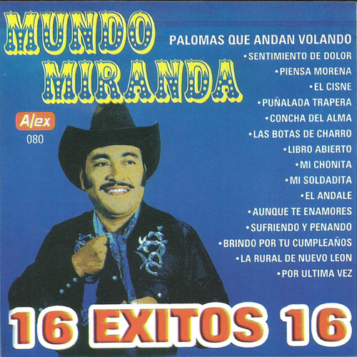 16 éxitos de Mundo Miranda Cover Art Blurred Background