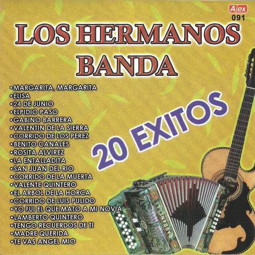 Los Hermanos Banda 20 éxitos Cover Art Blurred Background