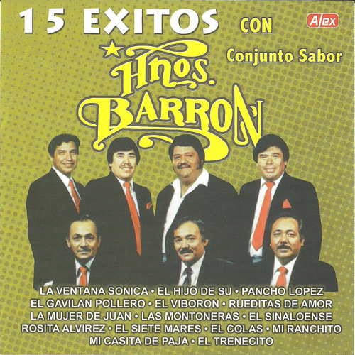 15 Exitos con Conjunto Sabor Cover Art Blurred Background