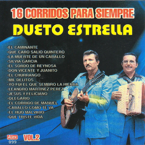 16 Corridos para Siempre, vol. 2 Cover Art Blurred Background