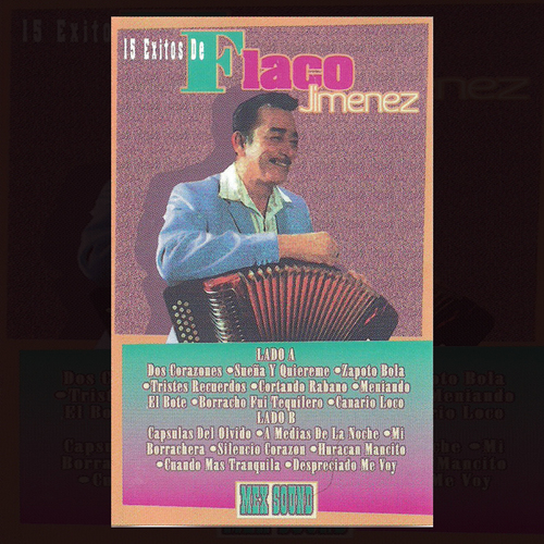 15 Exitos de Flaco Jimenez Cover Art Blurred Background
