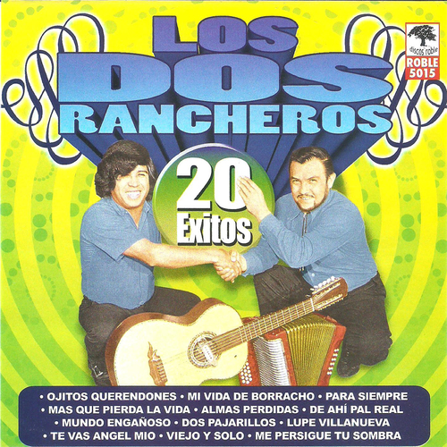 20 Exitos de Los Dos Rancheros Cover Art Blurred Background