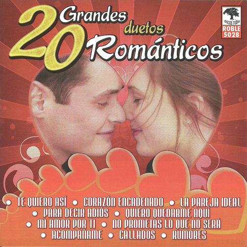 20 Grandes Duetos Romanticos Cover Art Blurred Background