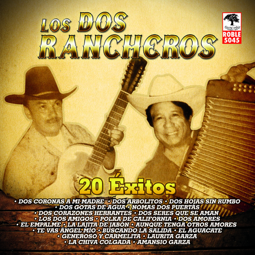 Los Dos Rancheros 20 Éxitos Cover Art Blurred Background