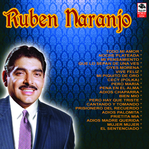 20 Éxitos de Rubén Naranjo Cover Art Blurred Background