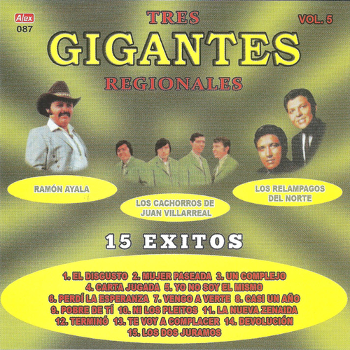 Tres Gigantes Regionales 15 Exitos Cover Art Blurred Background