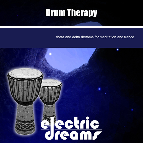 Drum Therapy For Meditation And Trance Cover Art Blurred Background