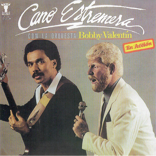 Cano Estremera Con La Orquesta Bobby Valentin En Acción Cover Art Blurred Background