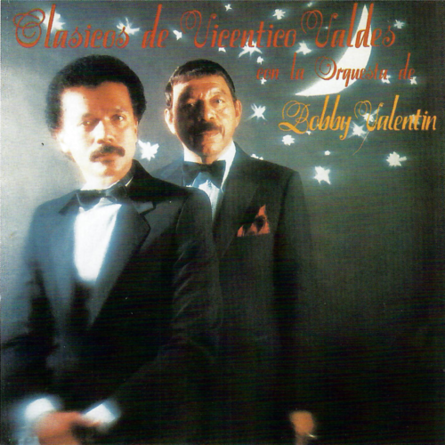 Clásicos de Vicentico Valdes Con la Orquesta de Bobby Valentin Cover Art Blurred Background