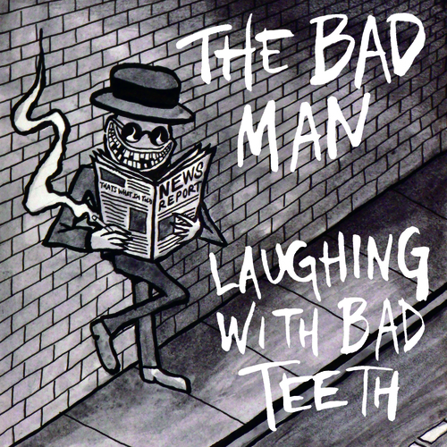 Laughing with Bad Teeth Cover Art Blurred Background