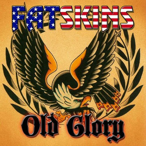 Fatskins / Old Glory Split Cover Art Blurred Background