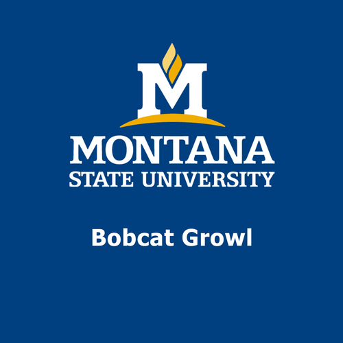 Montana State Bobcat Growl Cover Art Blurred Background