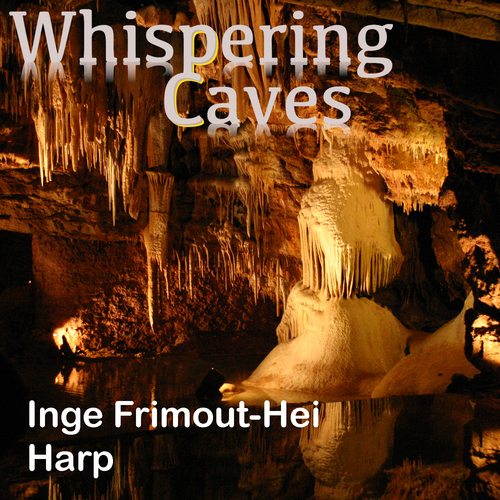 Whispering Caves Harp Cover Art Blurred Background