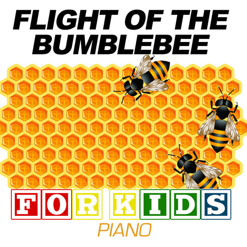 Flight Of The Bumblebee FOR KIDS - Piano Cover Art Blurred Background