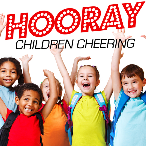 Hooray - Children Cheering Cover Art Blurred Background