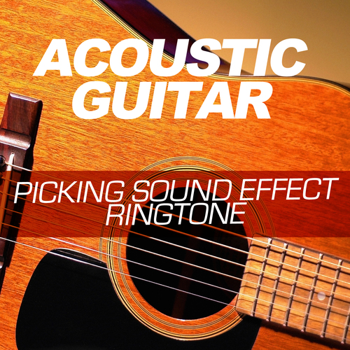 Acoustic Guitar Picking Sound Effect Ringtone Cover Art Blurred Background