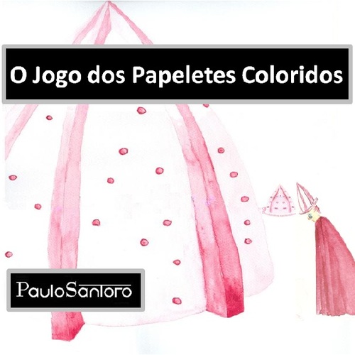 O Jogo dos Papeletes Coloridos Cover Art Blurred Background