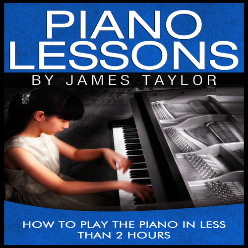 Piano Lessons: How to Play the Piano In Less Than 2 Hours Cover Art Blurred Background