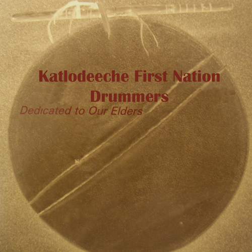 Katlodeeche First Nation Drummers Cover Art Blurred Background