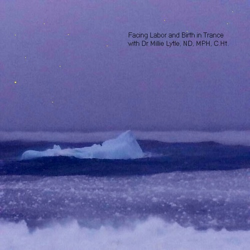 Facing Labor and Birth Under Hypnosis Cover Art Blurred Background