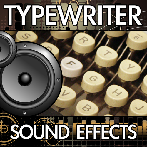 Typewriter Sound Effects Cover Art Blurred Background