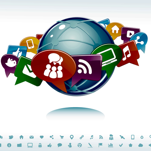 Short & Minimal Business Click SMS Text Tone / Alert Sound / Notices / Ringtone Cover Art Blurred Background