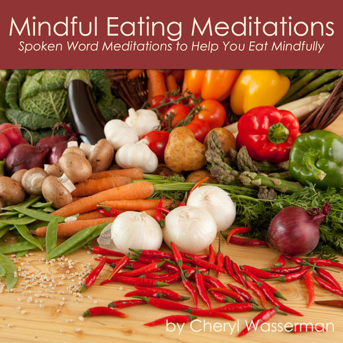 Mindful Eating Meditations Cover Art Blurred Background