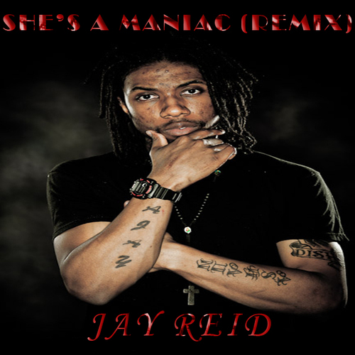 She's a Maniac (Remix) Cover Art Blurred Background