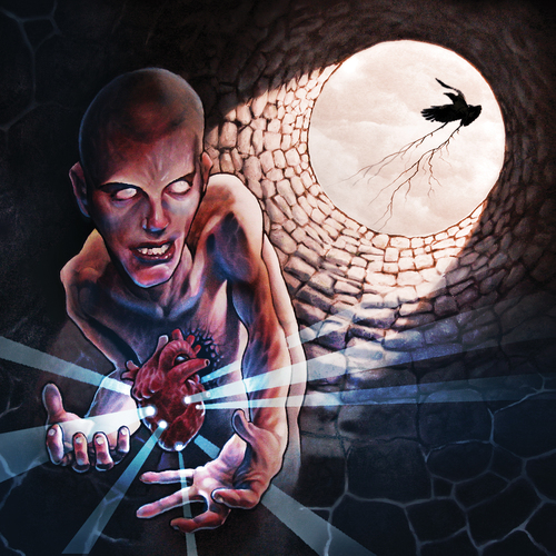 The Monster and the Wishing Well Cover Art Blurred Background