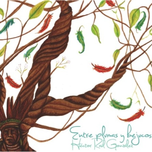Entre plumas y bejucos Cover Art Blurred Background