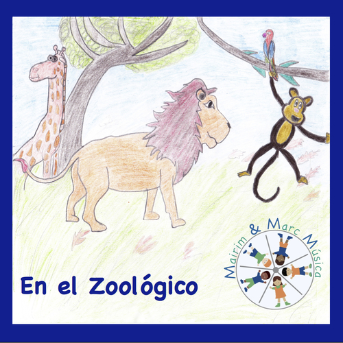En el Zoológico Cover Art Blurred Background