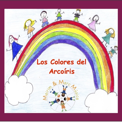 Los Colores del Arcoiris Cover Art Blurred Background