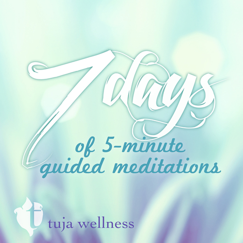 7 Days of 5-Minute Guided Meditations Cover Art Blurred Background