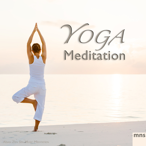 Yoga Meditation Cover Art Blurred Background