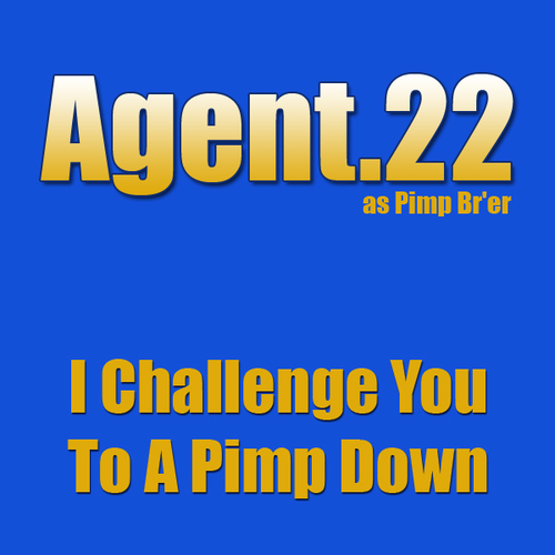I Challenge You to a Pimp Down Cover Art Blurred Background