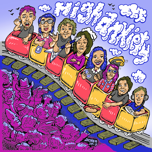 High Anxiety Cover Art Blurred Background