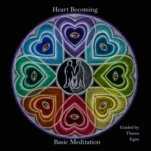 Heart Becoming Basic Meditation Cover Art Blurred Background