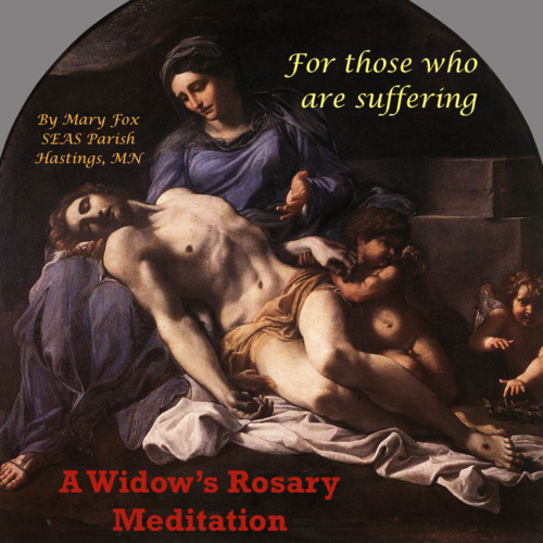 A Widow's Rosary Meditation Cover Art Blurred Background