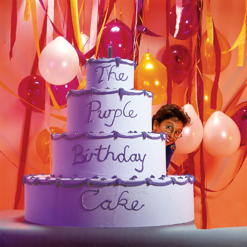 The Purple Birthday Cake Cover Art Blurred Background