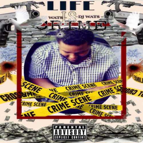 Life Is Crime Cover Art Blurred Background