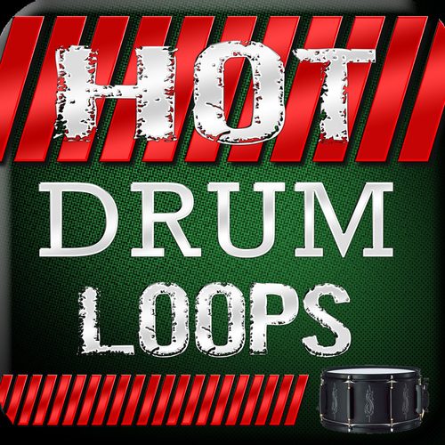 Hot Drum Loops Cover Art Blurred Background