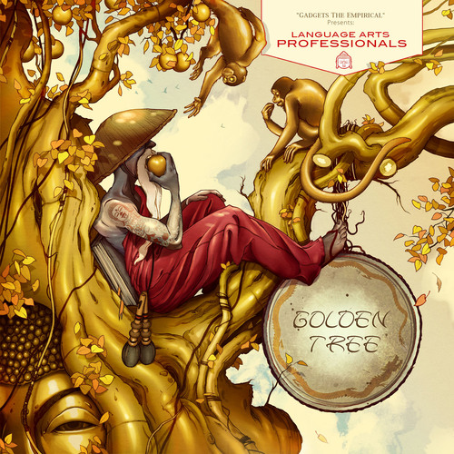 Golden Tree Cover Art Blurred Background
